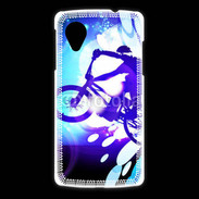 Coque LG Nexus 5 Illustration BMX bleu