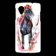 Coque LG Nexus 5 Equitation en peinture 10