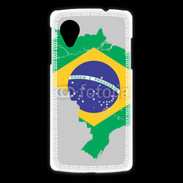 Coque LG Nexus 5 Drapeau Brésil coupe du monde 2014