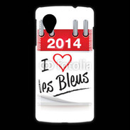 Coque LG Nexus 5 J'aime les bleus 2014