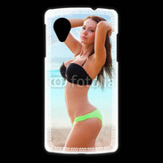 Coque LG Nexus 5 Belle femme à la plage 10