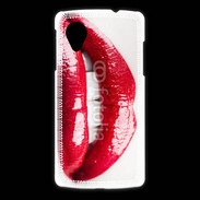 Coque LG Nexus 5 Bouche sexy gloss rouge