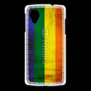 Coque LG Nexus 5 Drapeau gay vintage