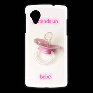 Coque LG Nexus 5 J'attend un bébé PR