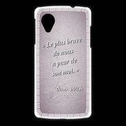Coque LG Nexus 5 Brave Rose Citation Oscar Wilde