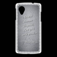 Coque LG Nexus 5 Charme passé Noir Citation Oscar Wilde