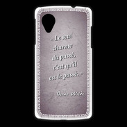 Coque LG Nexus 5 Charme passé Violet Citation Oscar Wilde