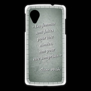 Coque LG Nexus 5 Femmes comprises Vert Citation Oscar Wilde