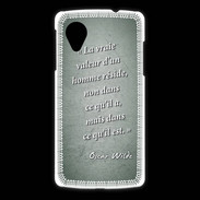Coque LG Nexus 5 Vraie valeur Vert Citation Oscar Wilde