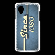 Coque LG Nexus 5 Since 1980 Bleu
