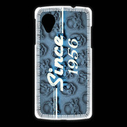 Coque LG Nexus 5 Since crane bleu 1956