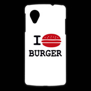 Coque LG Nexus 5 I love Burger