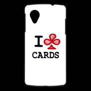 Coque LG Nexus 5 I love Cards Club