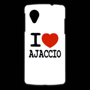 Coque LG Nexus 5 I love Ajaccio