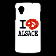 Coque LG Nexus 5 I love Alsace 2