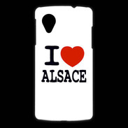 Coque LG Nexus 5 I love Alsace