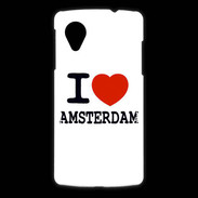 Coque LG Nexus 5 I love Amsterdam