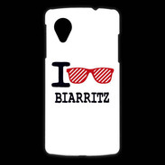 Coque LG Nexus 5 I love Biarritz 2