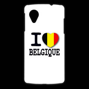 Coque LG Nexus 5 I love Belgique 2