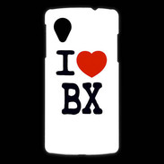 Coque LG Nexus 5 I love BX