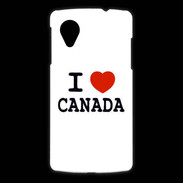 Coque LG Nexus 5 I love Canada