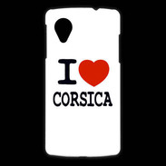 Coque LG Nexus 5 I love Corsica