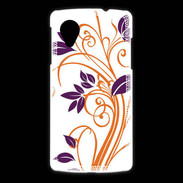 Coque LG Nexus 5 motif flora violet