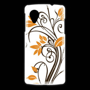 Coque LG Nexus 5 motif floral marron