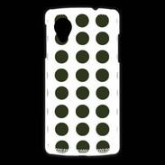 Coque LG Nexus 5 pois vert foncé