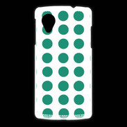 Coque LG Nexus 5 pois vert d'eau