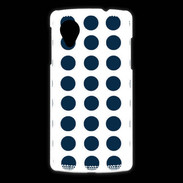Coque LG Nexus 5 pois bleu marine