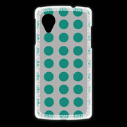 Coque LG Nexus 5 pois gris & turquoise