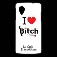 Coque LG Nexus 5 I love Bitch Cola 2