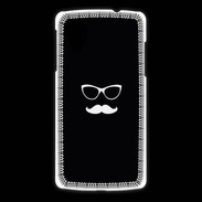 Coque LG Nexus 5 moustache noir & blanc