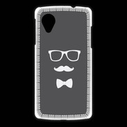 Coque LG Nexus 5 moustache & noeud 2