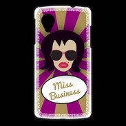 Coque LG Nexus 5 Miss business Brune