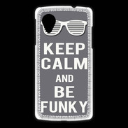 Coque LG Nexus 5 Keep Calm Funky Gris