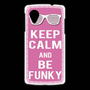Coque LG Nexus 5 Keep Calm Funky Rose