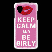 Coque LG Nexus 5 Keep Calm Girly Rose
