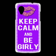 Coque LG Nexus 5 Keep Calm Girly Violet