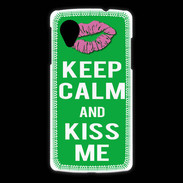 Coque LG Nexus 5 Keep Calm Kiss me Vert