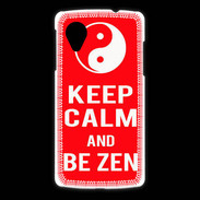 Coque LG Nexus 5 Keep Calm Be Zen Rouge