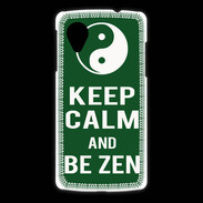 Coque LG Nexus 5 Keep Calm Be Zen Vert