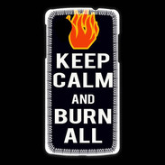 Coque LG Nexus 5 Keep Calm Burn Noir