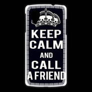 Coque LG Nexus 5 Keep Calm Call friend Noir