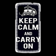 Coque LG Nexus 5 Keep Calm Carry on Noir