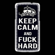 Coque LG Nexus 5 Keep Calm Fuck hard Noir