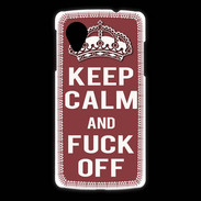 Coque LG Nexus 5 Keep Calm Fuck Off Brique