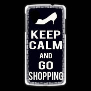 Coque LG Nexus 5 Keep Calm Go Shopping Noir