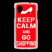 Coque LG Nexus 5 Keep Calm Go Shopping Rouge